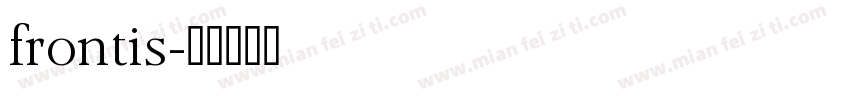 frontis字体转换
