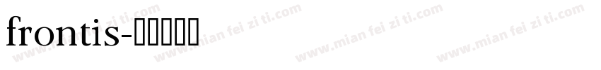 frontis字体转换