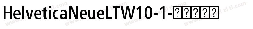 HelveticaNeueLTW10-1字体转换