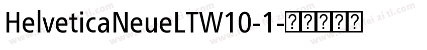 HelveticaNeueLTW10-1字体转换