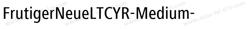 FrutigerNeueLTCYR-Medium字体转换