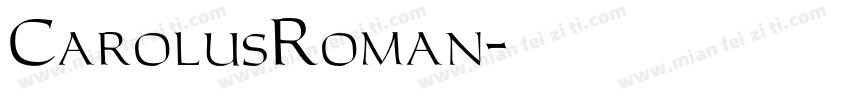 CarolusRoman字体转换