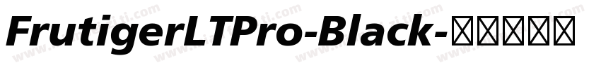 FrutigerLTPro-Black字体转换