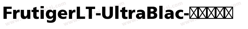 FrutigerLT-UltraBlac字体转换