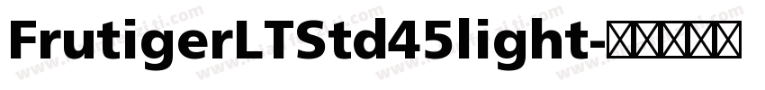 FrutigerLTStd45light字体转换