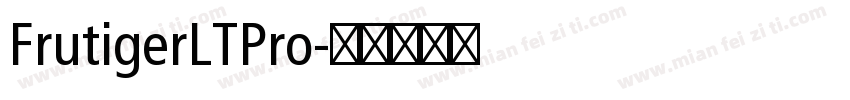FrutigerLTPro字体转换