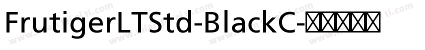FrutigerLTStd-BlackC字体转换