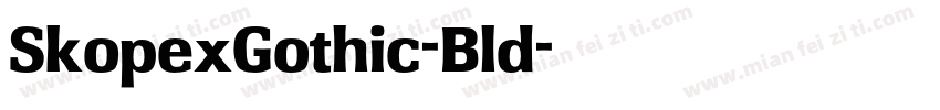 SkopexGothic-Bld字体转换