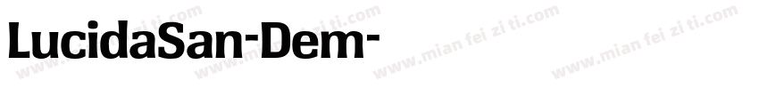 LucidaSan-Dem字体转换