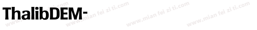 ThalibDEM字体转换