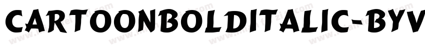 CartoonBoldItalic-ByV8字体转换