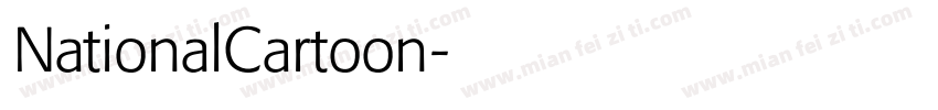 NationalCartoon字体转换