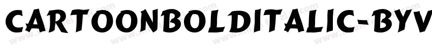 CartoonBoldItalic-ByV8字体转换