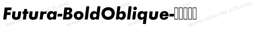 Futura-BoldOblique字体转换