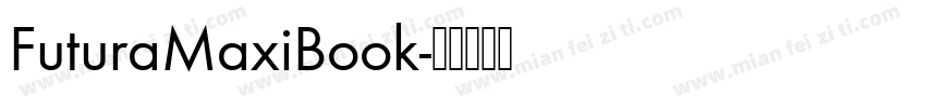 FuturaMaxiBook字体转换