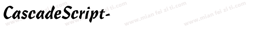CascadeScript字体转换