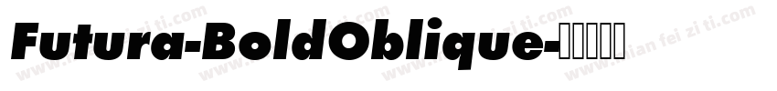 Futura-BoldOblique字体转换