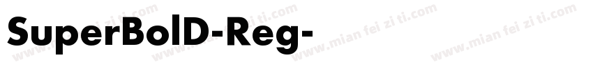 SuperBolD-Reg字体转换