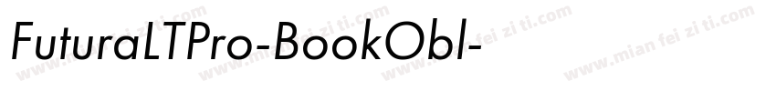 FuturaLTPro-BookObl字体转换