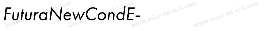 FuturaNewCondE字体转换