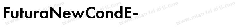 FuturaNewCondE字体转换