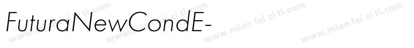 FuturaNewCondE字体转换