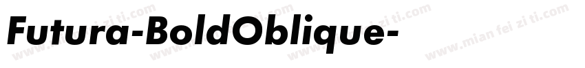 Futura-BoldOblique字体转换