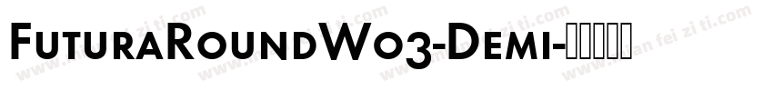FuturaRoundW03-Demi字体转换