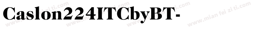 Caslon224ITCbyBT字体转换