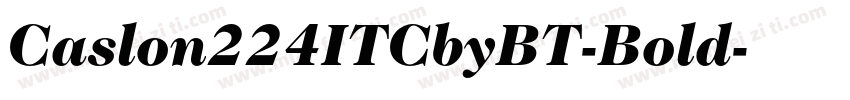 Caslon224ITCbyBT-Bold字体转换