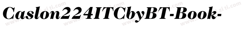 Caslon224ITCbyBT-Book字体转换