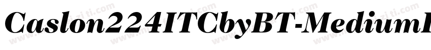 Caslon224ITCbyBT-MediumItalic字体转换