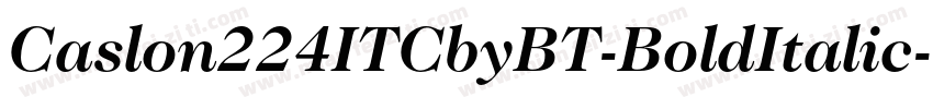 Caslon224ITCbyBT-BoldItalic字体转换