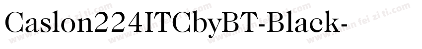 Caslon224ITCbyBT-Black字体转换