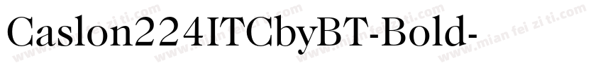 Caslon224ITCbyBT-Bold字体转换