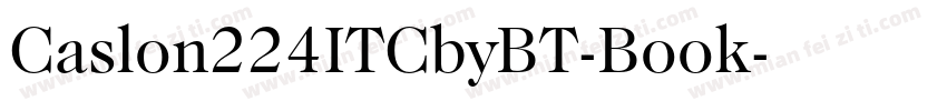 Caslon224ITCbyBT-Book字体转换