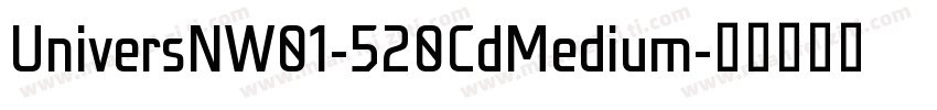 UniversNW01-520CdMedium字体转换
