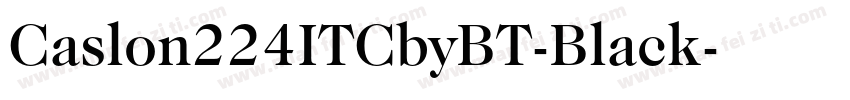 Caslon224ITCbyBT-Black字体转换