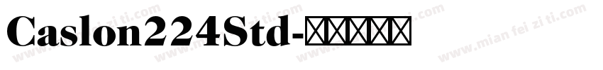 Caslon224Std字体转换