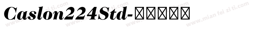 Caslon224Std字体转换