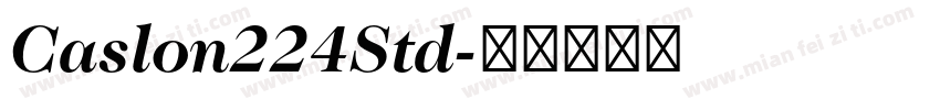 Caslon224Std字体转换