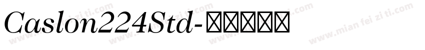 Caslon224Std字体转换