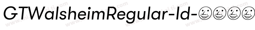 GTWalsheimRegular-Id字体转换