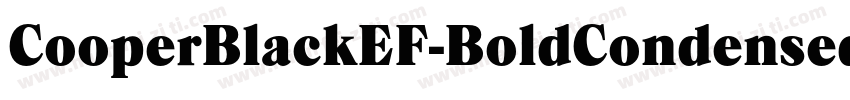 CooperBlackEF-BoldCondensed字体转换