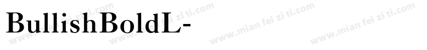 BullishBoldL字体转换