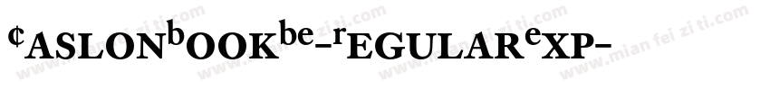 CaslonBookBE-RegularExp字体转换