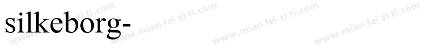 silkeborg字体转换