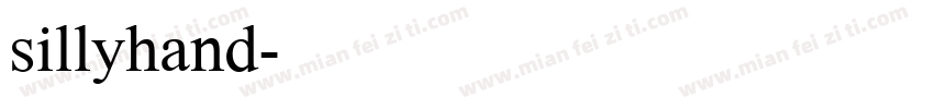 sillyhand字体转换
