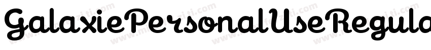 GalaxiePersonalUseRegular-ZVEXZ字体转换