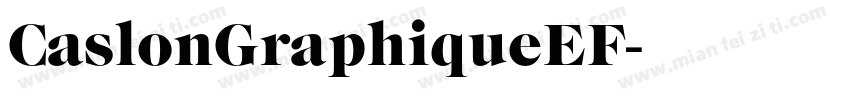 CaslonGraphiqueEF字体转换